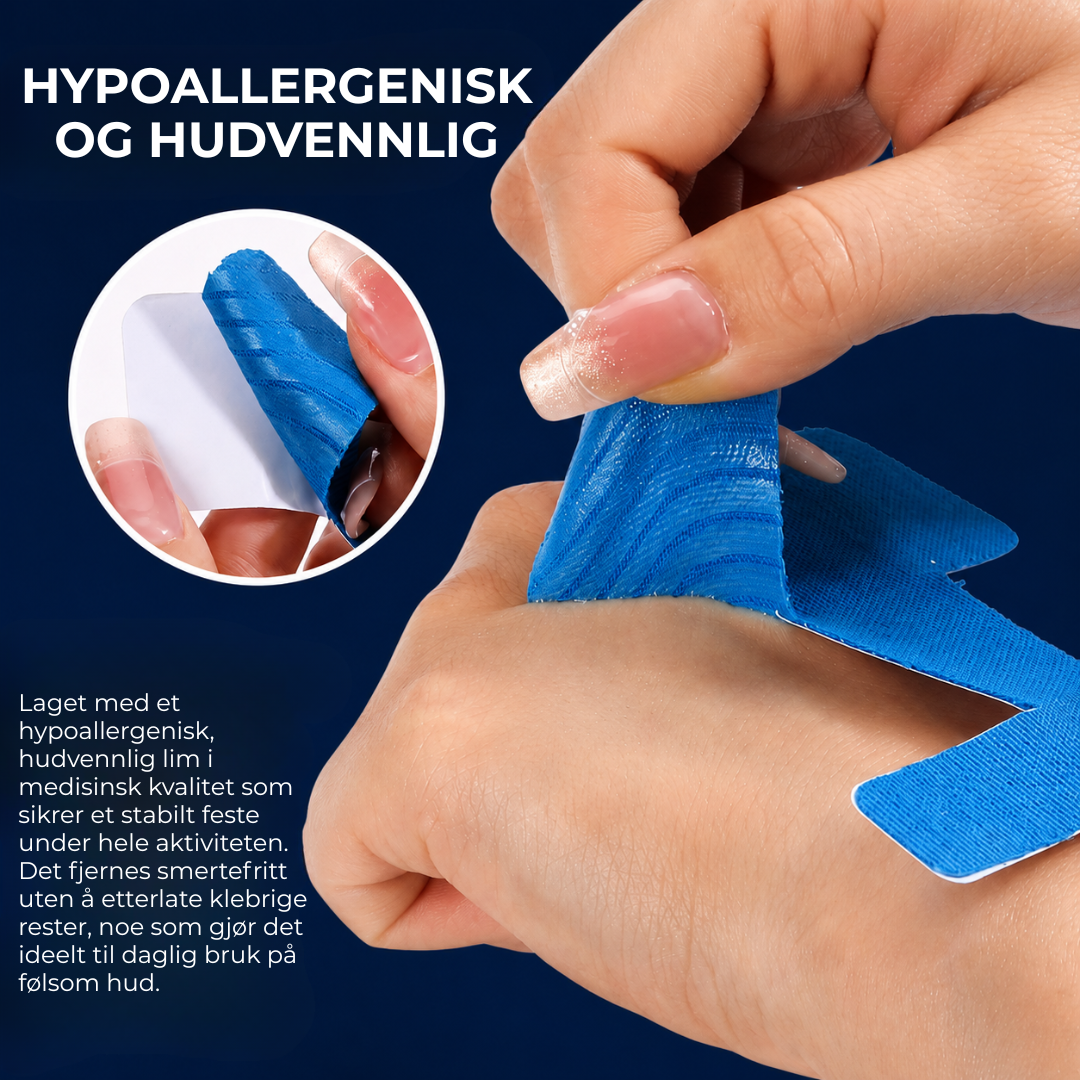 AlignTape™ | Ferdigklippet elastisk kinesiologitape for støtte ved hallux valgus