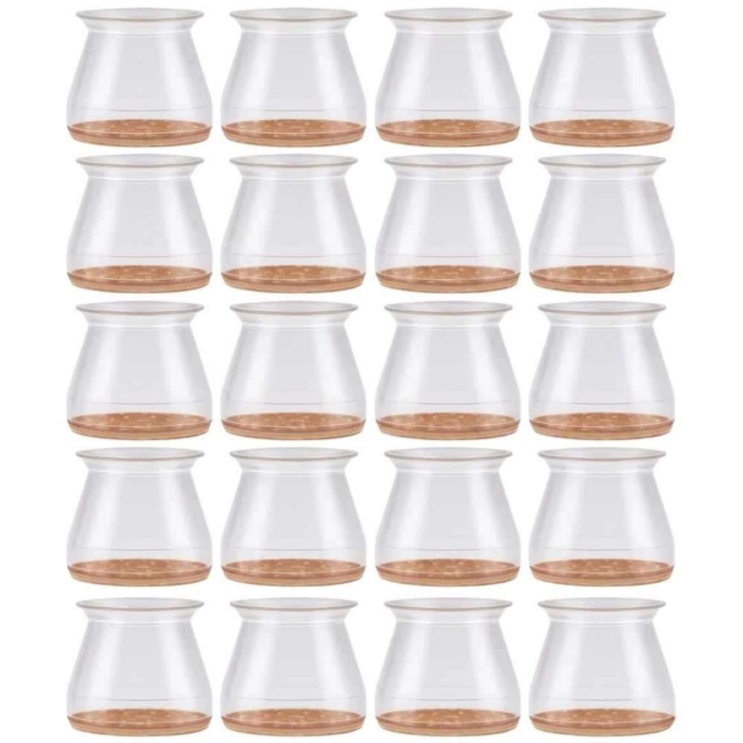 FloorGuard Caps™ | Silikonbeskyttere til stolben (16 stk)