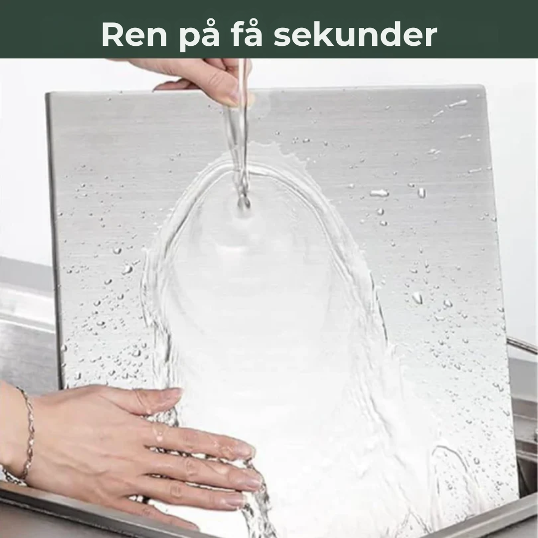 SteelPrep™ | Antibakterielt skjærebrett i rustfritt stål