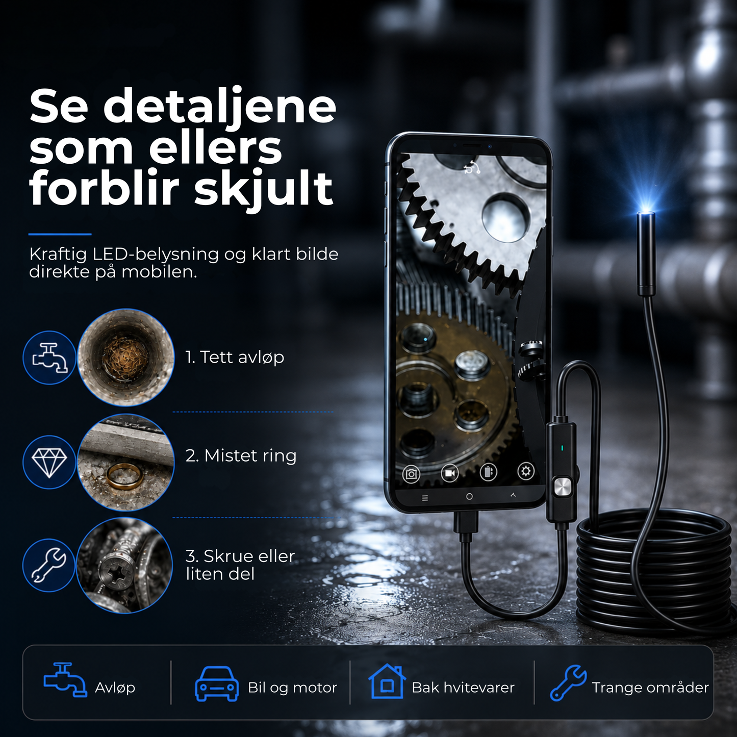 FlexKamera™ | Se det du ellers ikke kommer til
