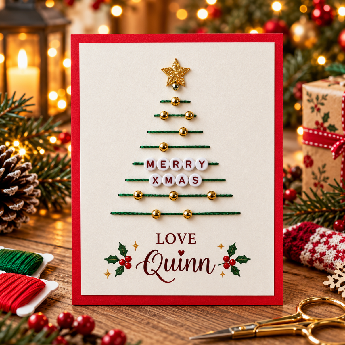 JuleSting | Lag dine egne personlige julekort med broderi