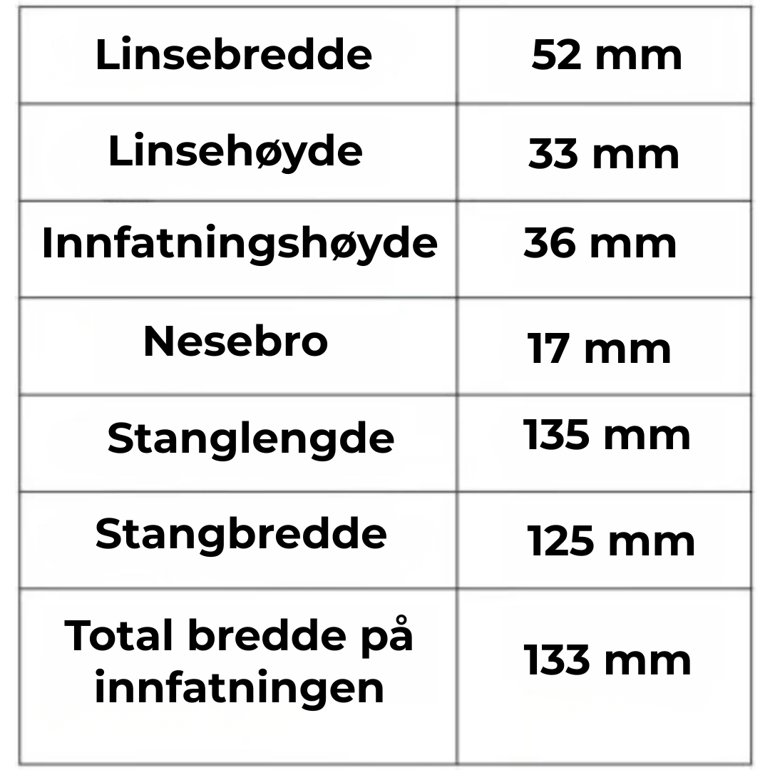 ClearView™ | Stabile lesebriller med lett innfatning og bifokale linser