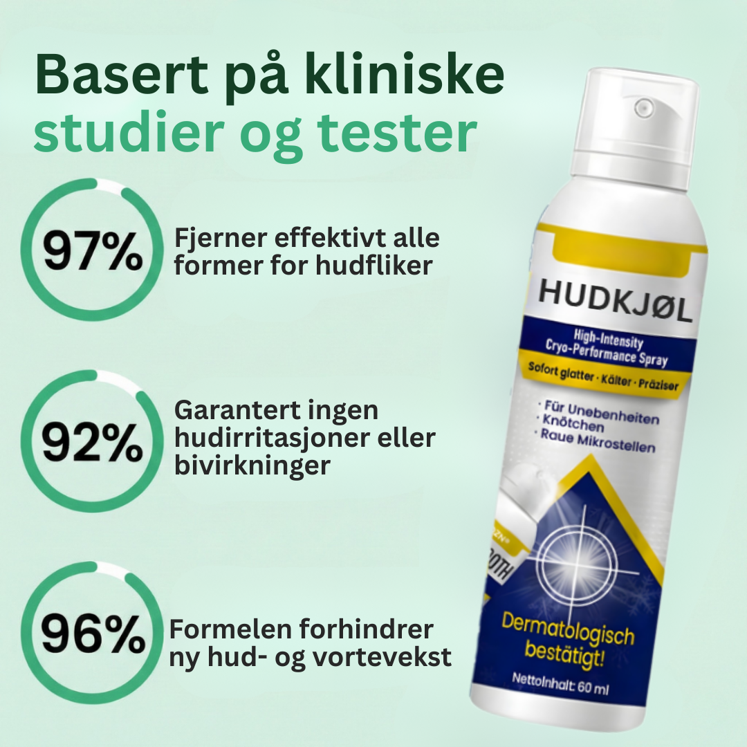 HudKjøl™ | Presisjons Kryoterapi Hudforfinende Spray