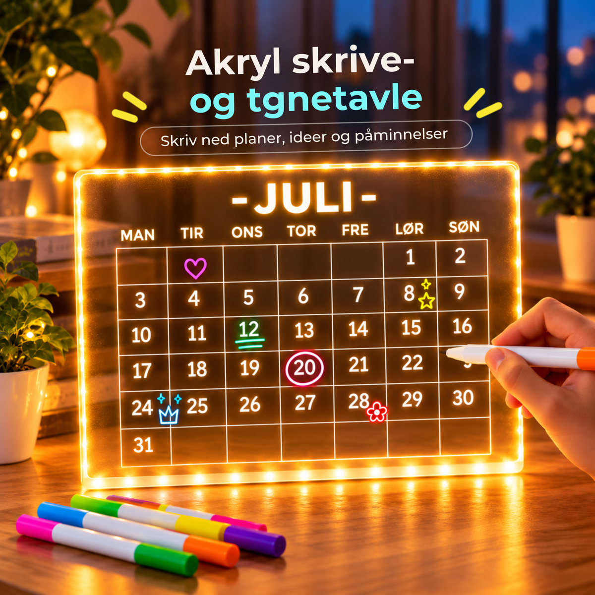 Skriblo™ | LED-skrivetavlen som gjør kreativitet morsommere