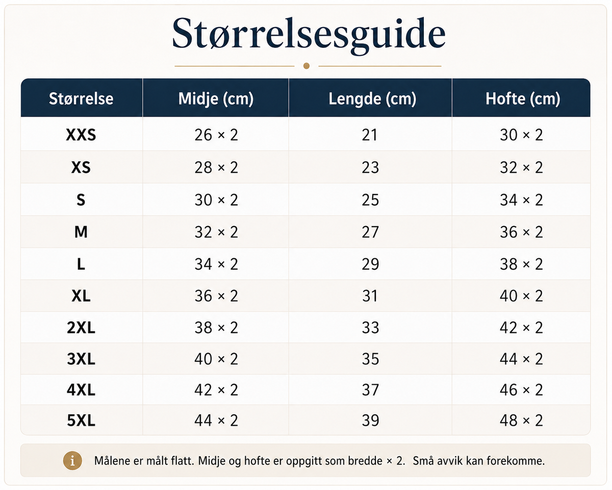 Størrelsesguide