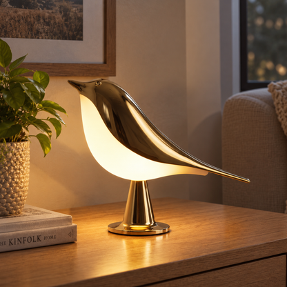 LysPip | Trådløs fuglelampe med varmt, dimbart lys