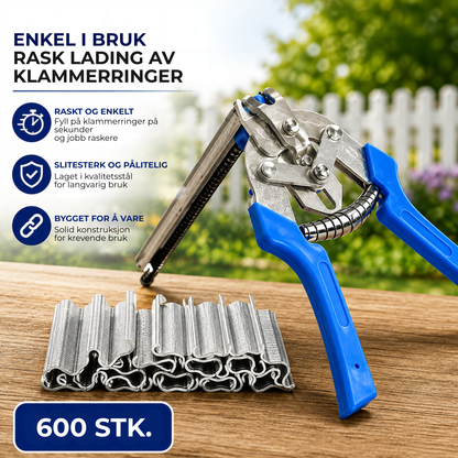 ClipMaster™ | Fest netting på sekunder – uten å tvinne ståltråd for hånd