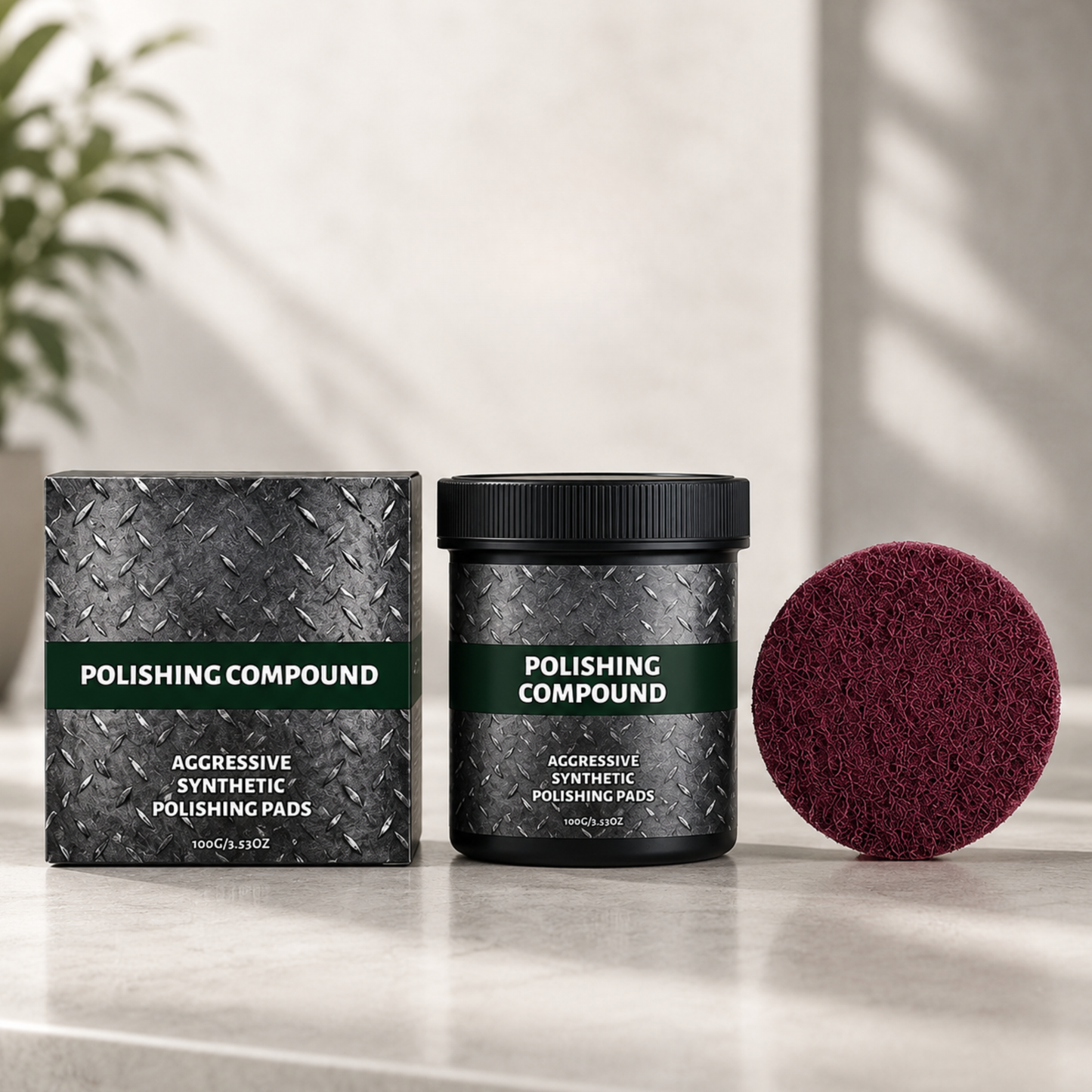 ShineRevive™ | Alt-i-ett poleringsmiddel for overflatefornyelse – med poleringspute