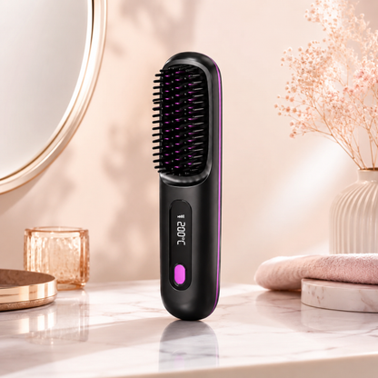 HeatBrush™ | Salonblødt Hår Når Som Helst, Hvor Som Helst