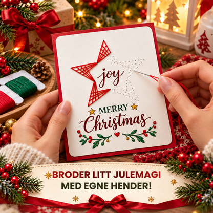 JuleSting | Lag dine egne personlige julekort med broderi