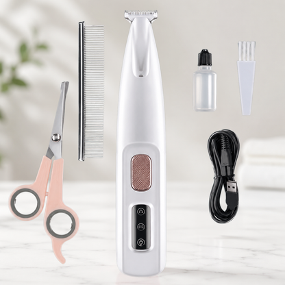 StilleTrimmer™ | Trådløs Pelstrimmer for Hund og Katt