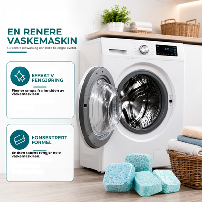 WashPure™ | Rengjøringstabletter mot lukt og dyrehår