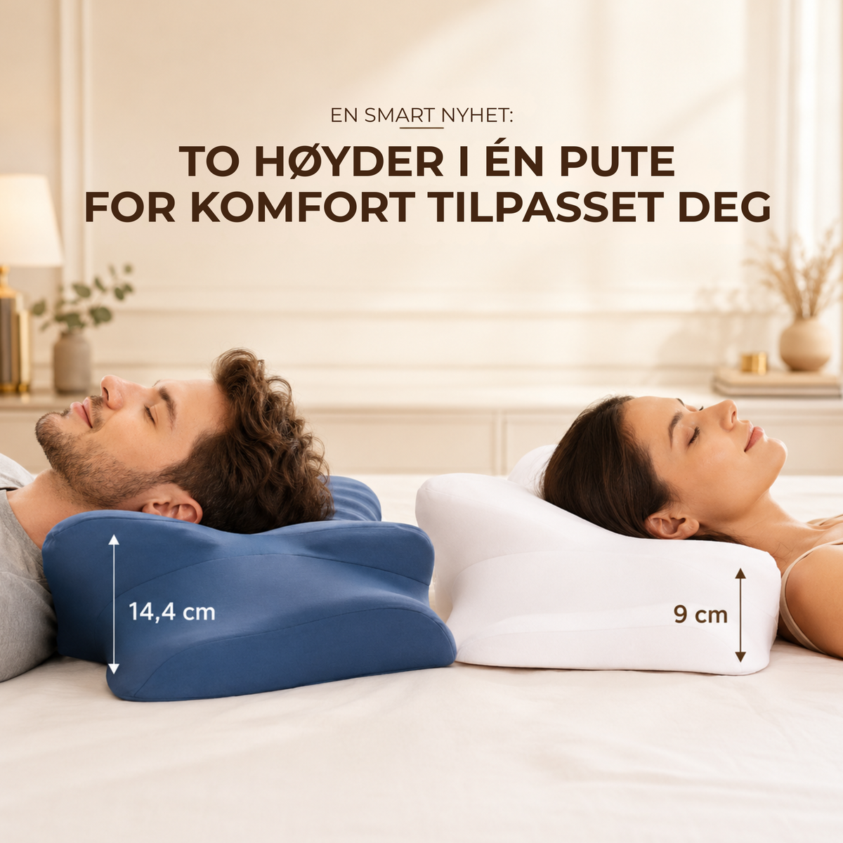 Somnora™ | Ergonomisk Pute for Bedre Nakkestøtte
