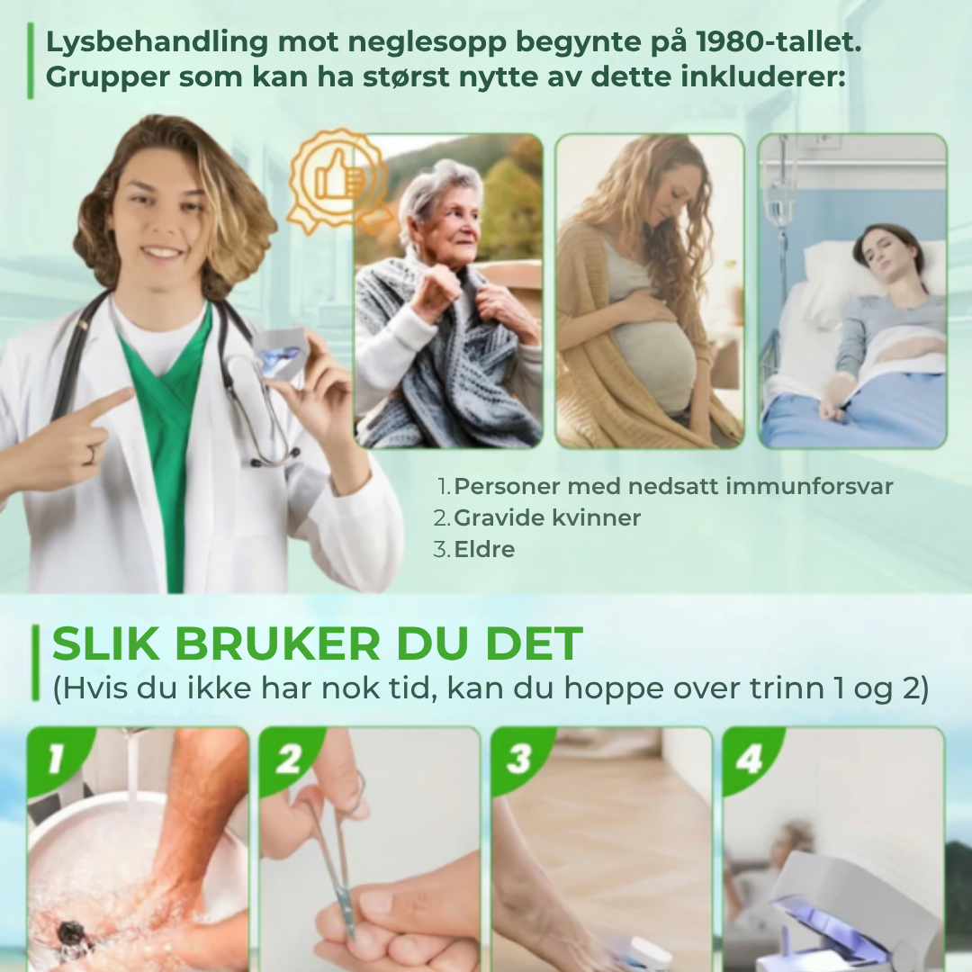 PureNail™ | Blått lys neglebehandlingsenhet