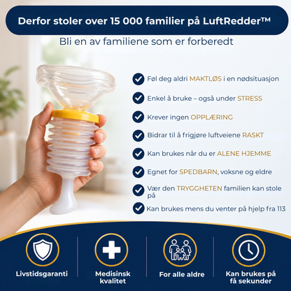 LuftRedder™ | Kvelningshjelpemiddel