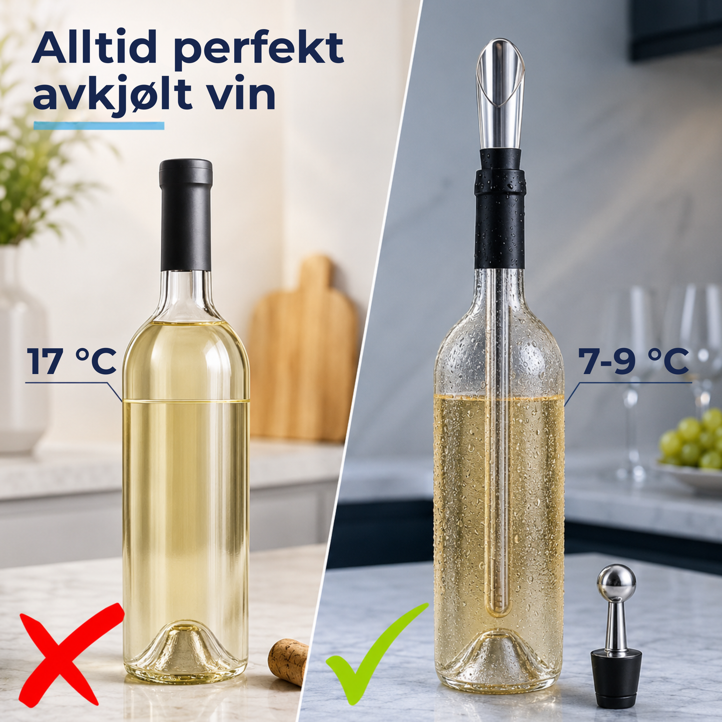 ChillPour™ | Hold vinen din på perfekt temperatur