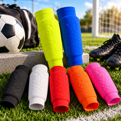 FotballLeggbeskyttere Junior™ | Sitter på plass. Lar barnet fokusere på spillet