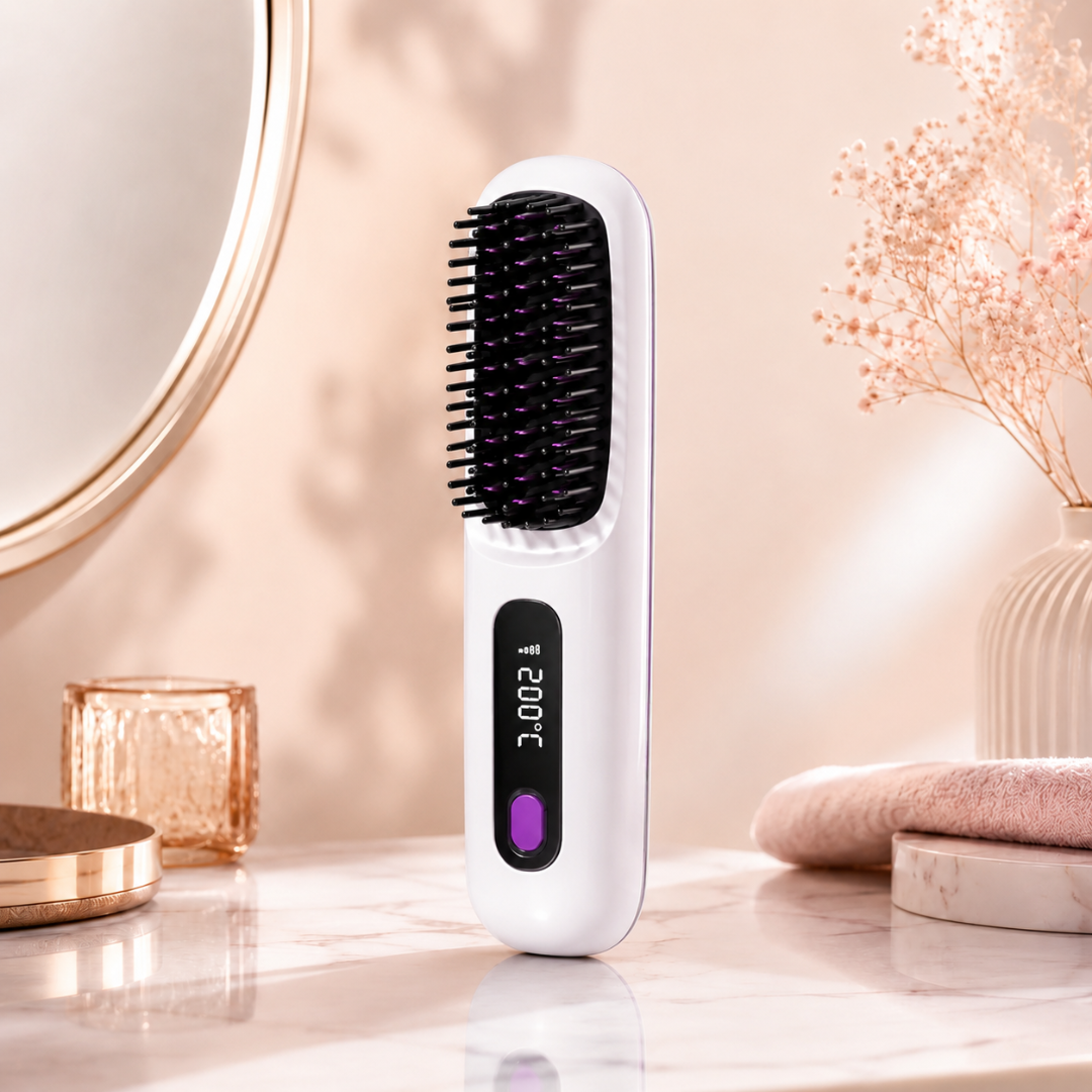 HeatBrush™ | Salonblødt Hår Når Som Helst, Hvor Som Helst