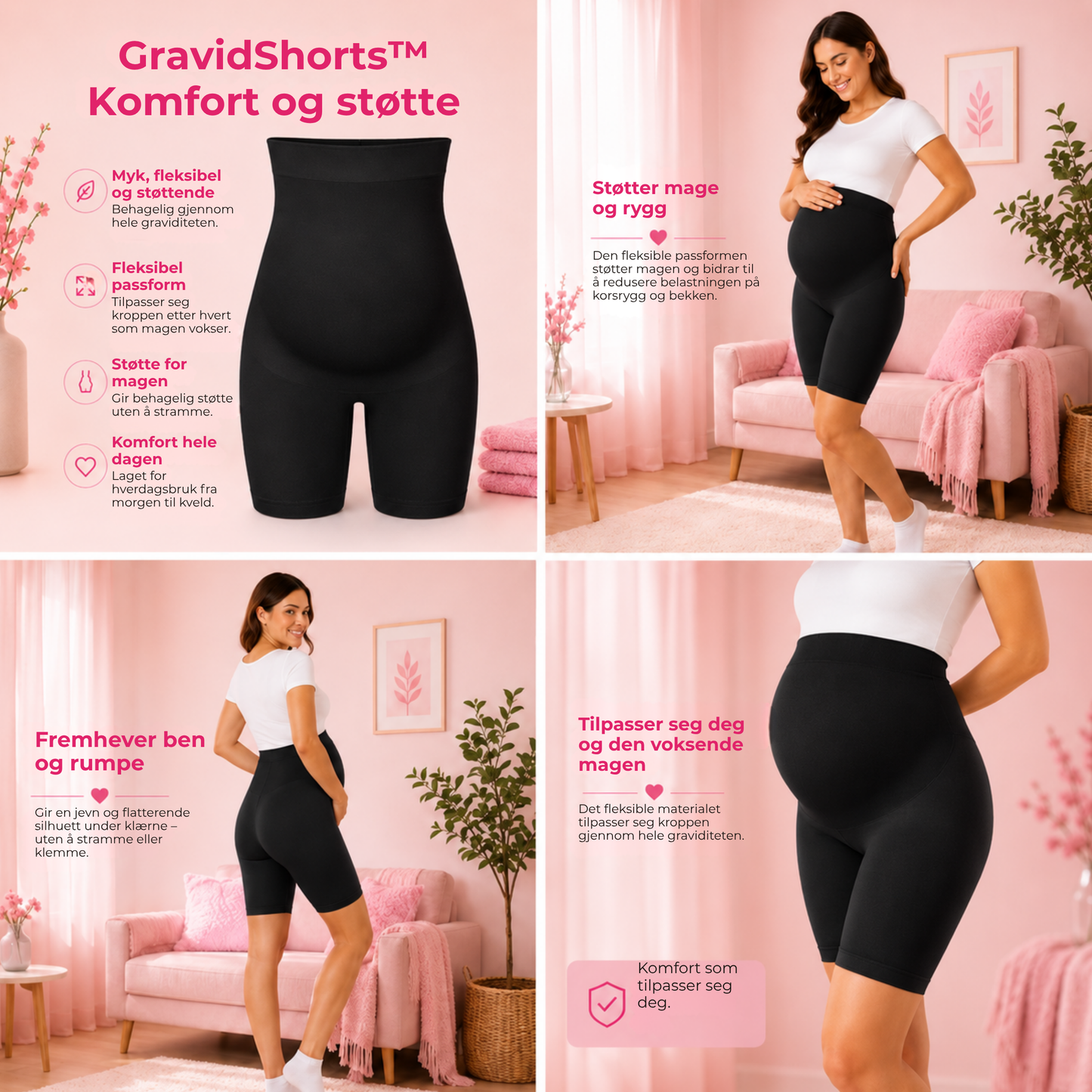GravidShorts™ | Komfort som vokser med magen