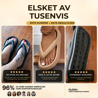 CloudStep™ | Recovery Flip Flops – Laget for slitne føtter