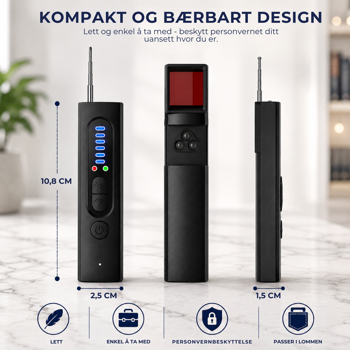 PrivacyScan™ | Detektor for skjulte kameraer