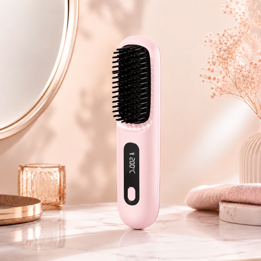 HeatBrush™ | Salonblødt Hår Når Som Helst, Hvor Som Helst