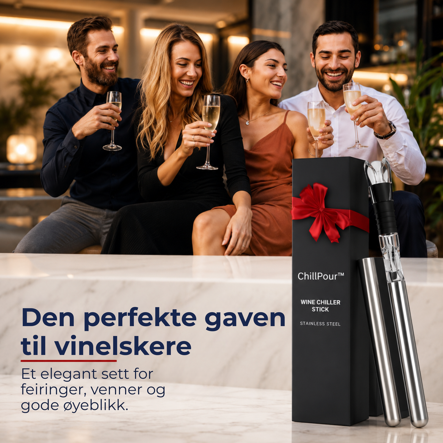 ChillPour™ | Hold vinen din på perfekt temperatur