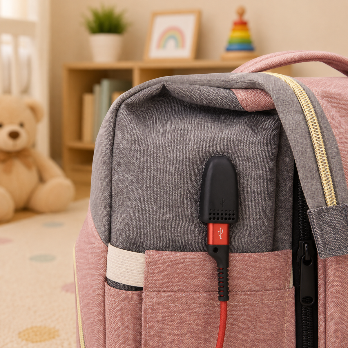 ParentPack™ | Babyryggsekk med utfellbar stelleplass
