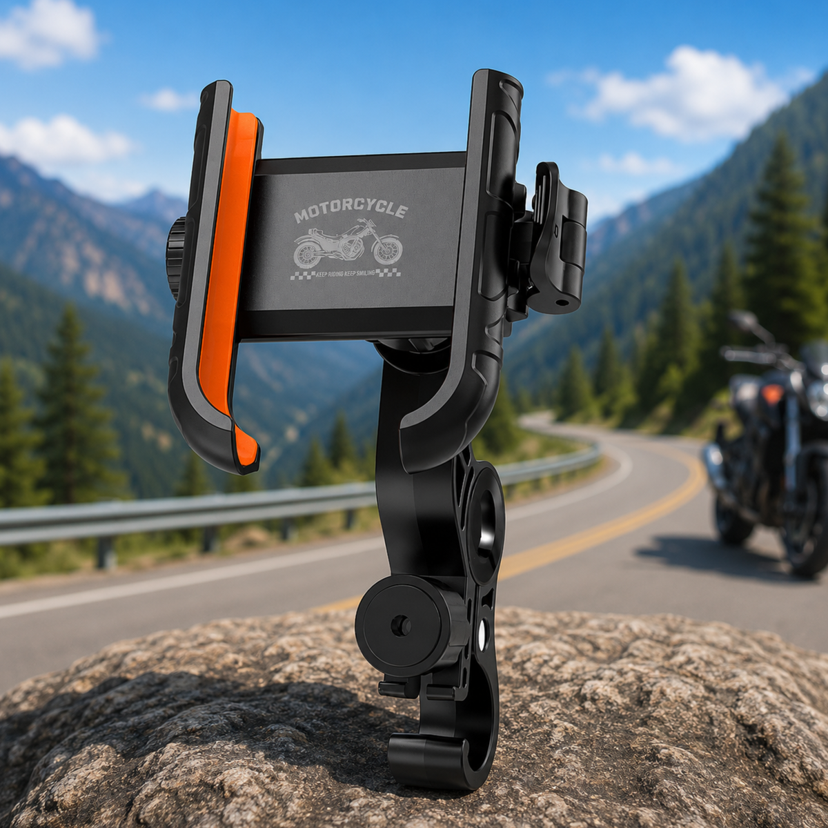 RideGrip™ | Mobilen sitter trygt – hele sykkelturen