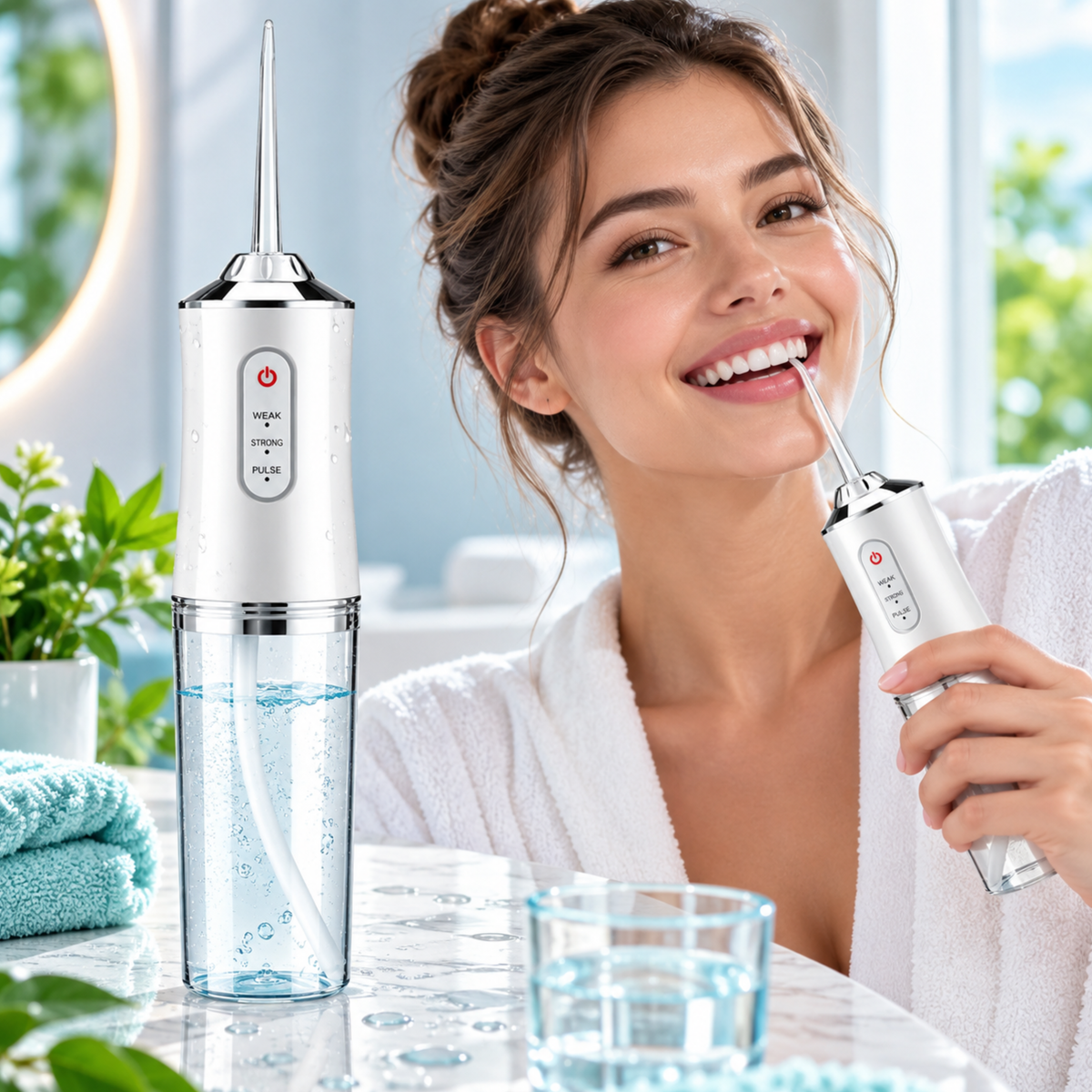 AquaFloss™ | Renere mellom tennene – uten styret med tanntråd