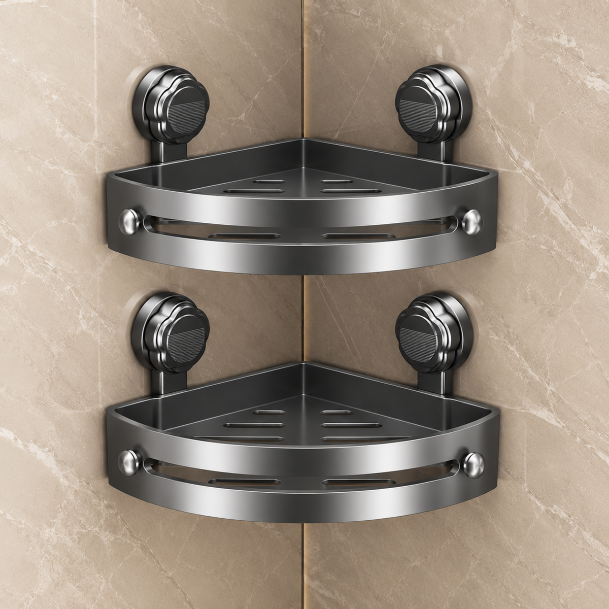 TwistLock Shelf™ | Få flaskene bort fra dusjgulvet – uten boring