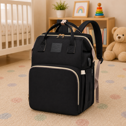 ParentPack™ | Babyryggsekk med utfellbar stelleplass