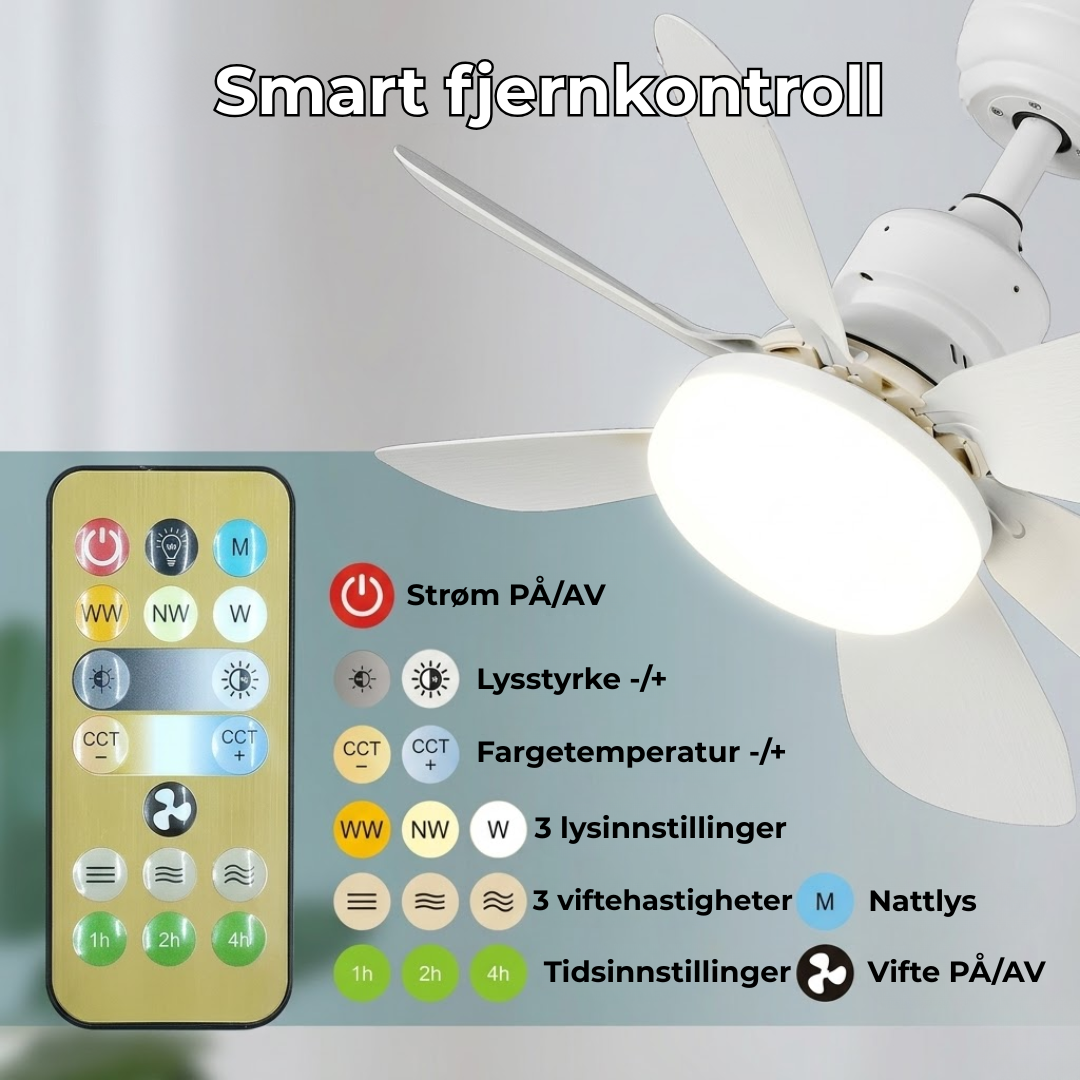 LumiFan™ | Gjør ethvert rom til ditt fredelige fristed.