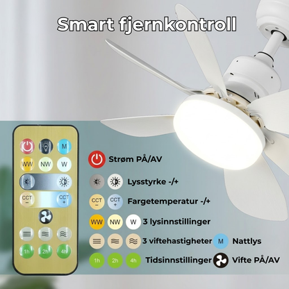 LumiFan™ | Gjør ethvert rom til ditt fredelige fristed.