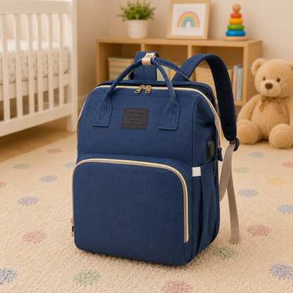 ParentPack™ | Babyryggsekk med utfellbar stelleplass