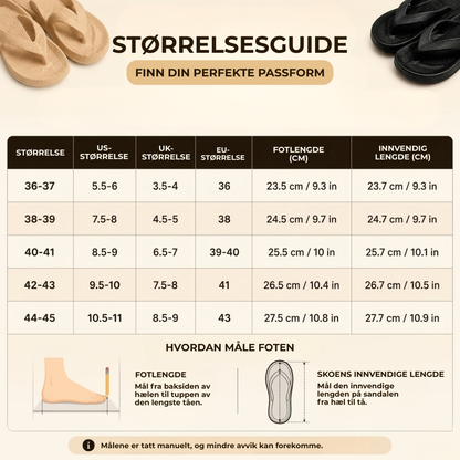 CloudStep™ | Recovery Flip Flops – Laget for slitne føtter