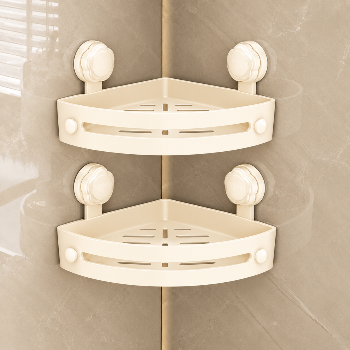 TwistLock Shelf™ | Få flaskene bort fra dusjgulvet – uten boring