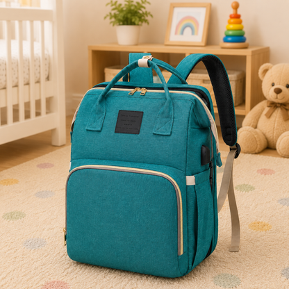ParentPack™ | Babyryggsekk med utfellbar stelleplass