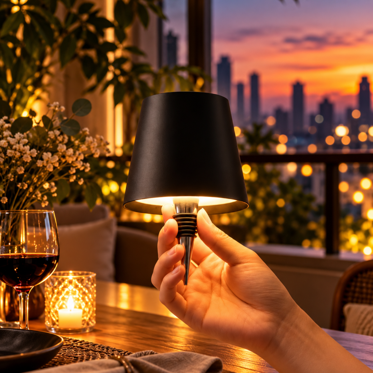 BottleBeam™ | Gjør favorittflasken din om til en stemningsfull lampe