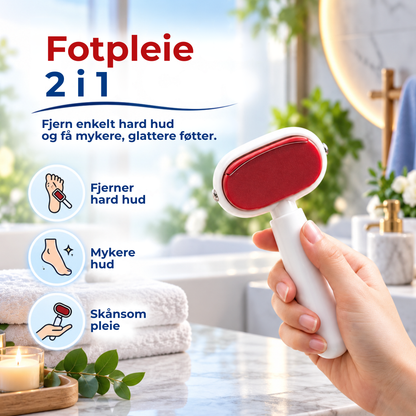 FootRefiner™ | Fjern hard hud og få mykere hæler
