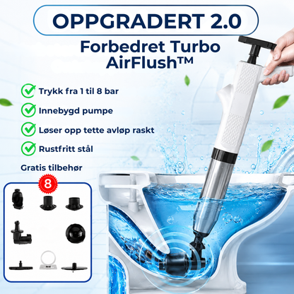 AirFlush™ | Kraftig hjelp mot tette toaletter og avløp