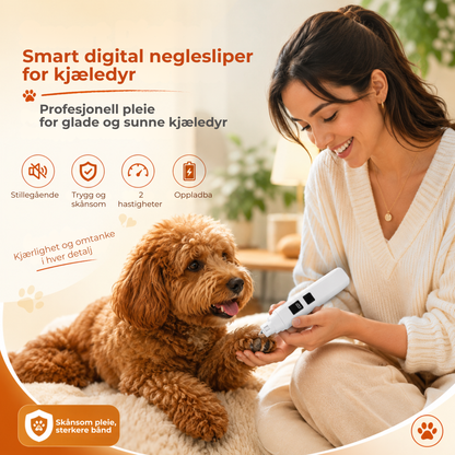 PawFile™ | Elektrisk neglefil for kjæledyr med LED-indikator