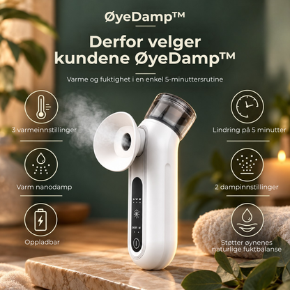 ØyeDamp™ | Varme og fuktighet for tørre, slitne øyne