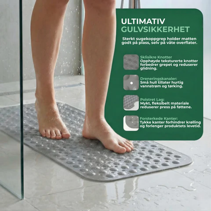 BathGuard™ – Premium Dusjmatte | Sikker Sklisikker Dusjmatte til Baderom