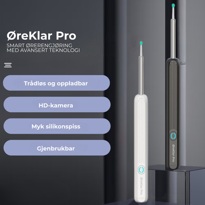 ØreKlar Pro | Smart ørerengjøring med avansert teknologi