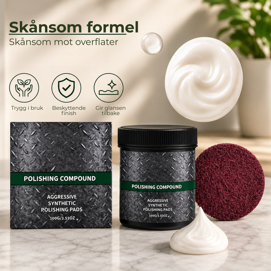 ShineRevive™ | Alt-i-ett poleringsmiddel for overflatefornyelse – med poleringspute