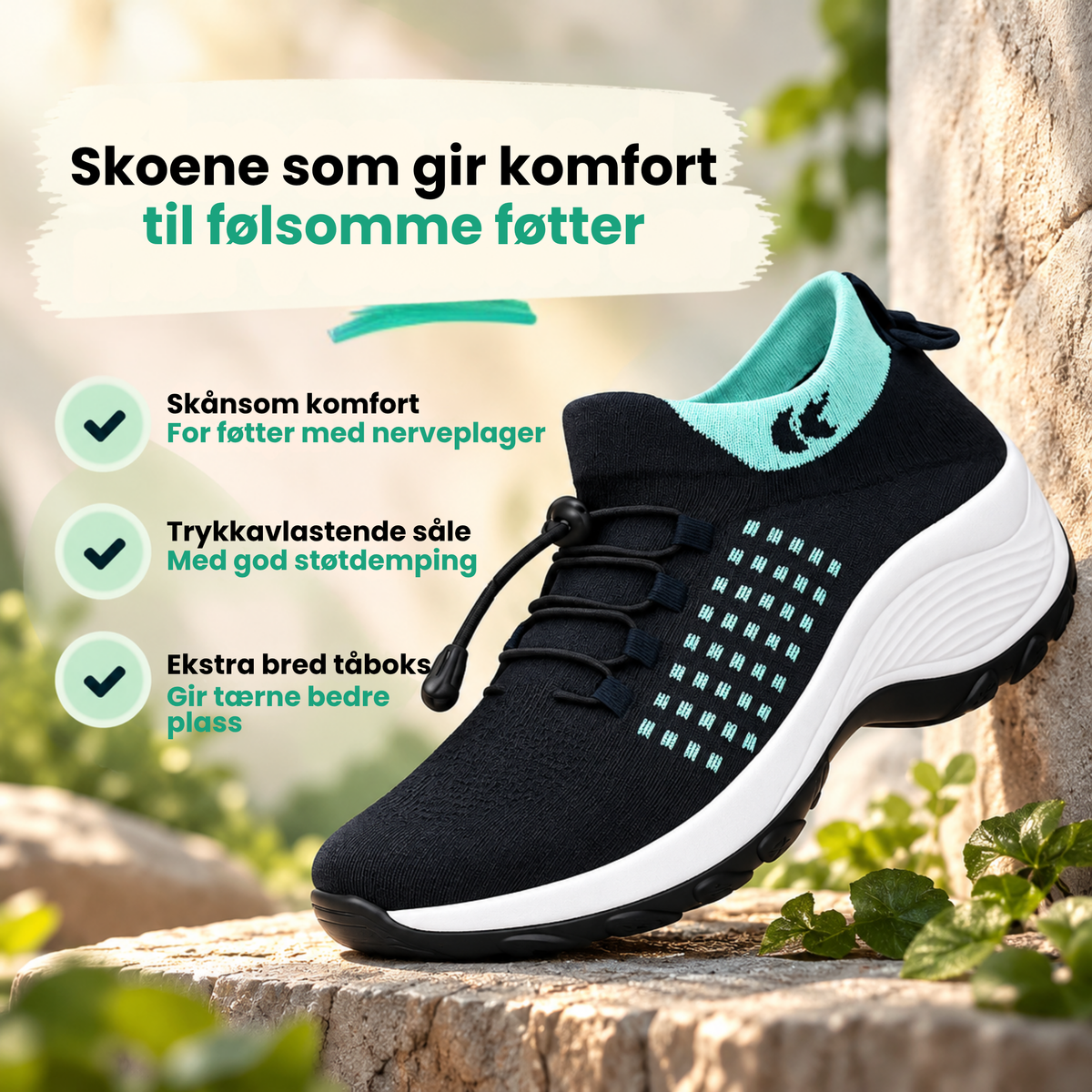 FriForm™ | Komfort og frihet for følsomme føtter