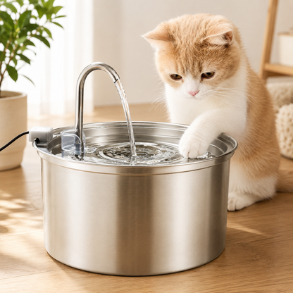 PurrFlow™ | Glemmer du også å bytte vannskålen? Her er løsningen katten din vil elske.