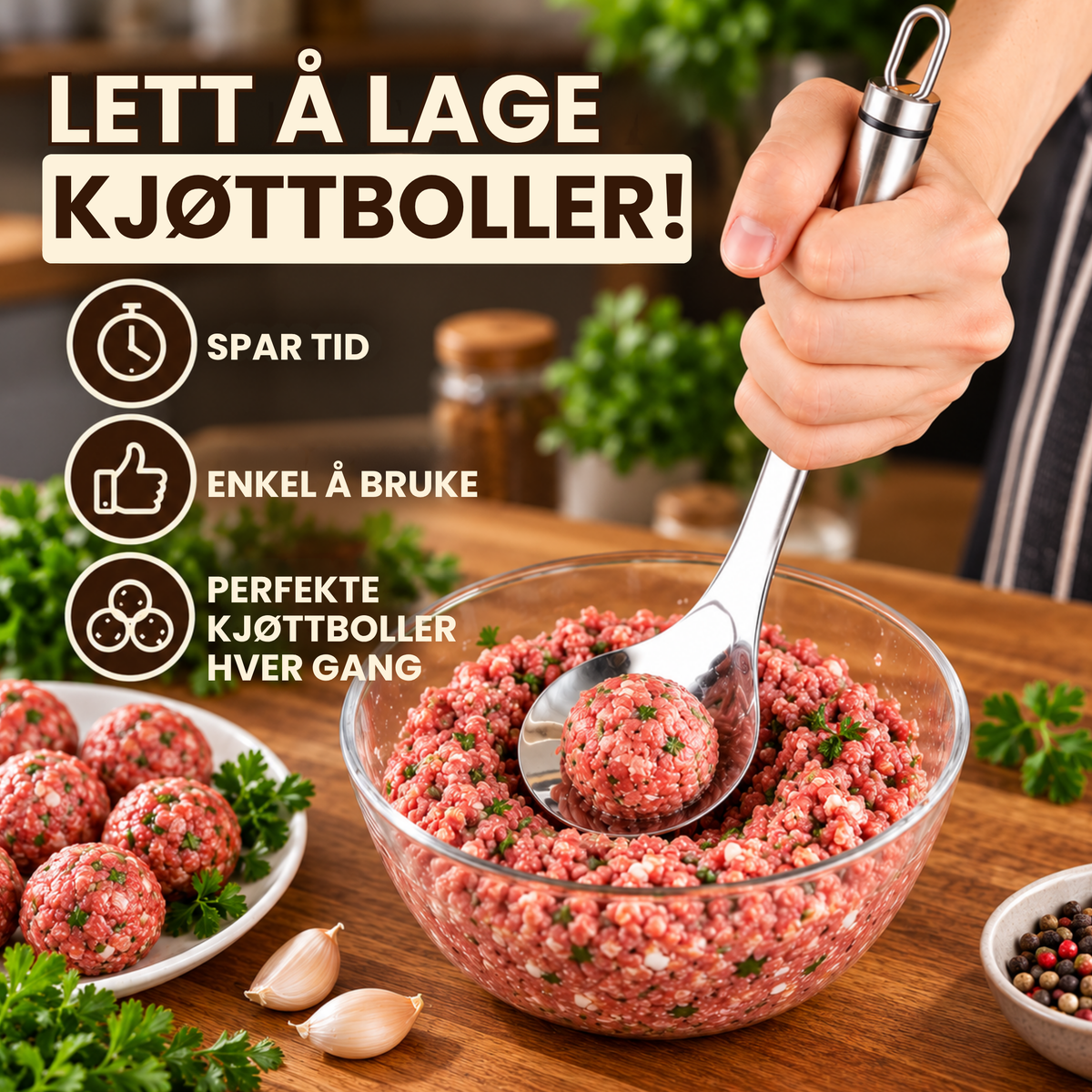 FarseKlar™ | Perfekte kjøttboller på få sekunder