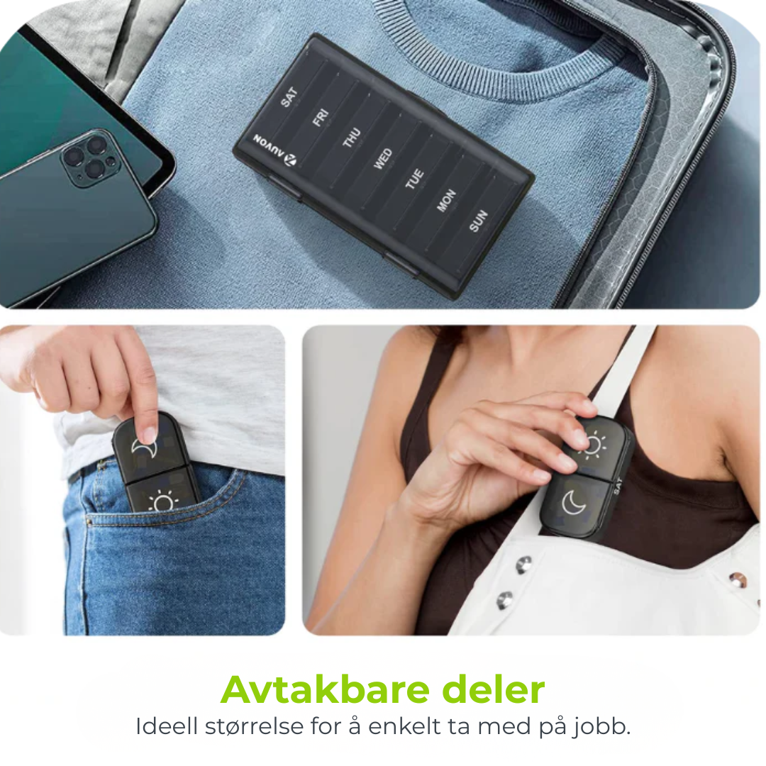 UkeDose™ | Hold kontroll på ukens doser på et øyeblikk